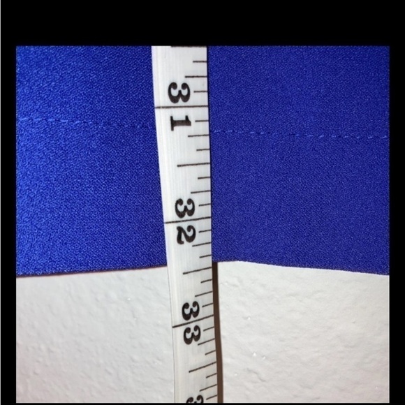 madewell Royal Blue Carrier Sleeveless Pleated Front Dress Size 8 with pockets - Picture 4 of 5